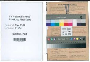 Entnazifizierung Karl Schmidt , geb. 01.09.1897 (Lehrer)