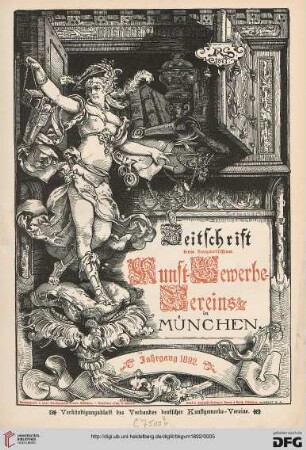Zeitschrift des Bayerischen Kunstgewerbe-Vereins zu München: Monatshefte für d. gesammte dekorative Kunst