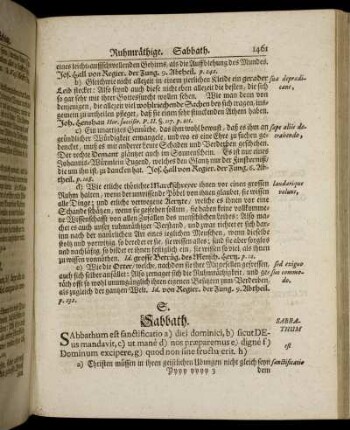 S. = Sabbath – Ob Gott Ursach der Sünde sey?