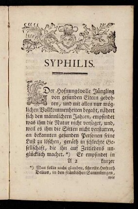 Syphilis.