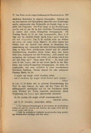Jesu Worte von der ewigen Bestimmung der Menschenseele in religionsgeschichtlicher Beleuchtung : Eine Skizze