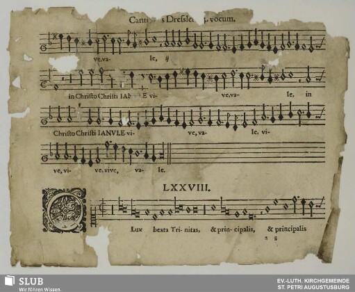 LXXXVIII. O lux beata Trinitas