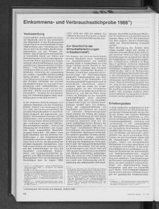 Einkommens- und Verbrauchsstichprobe 1988