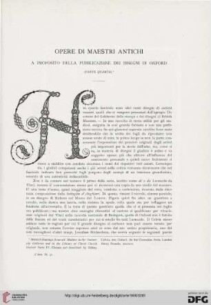 9: Opere di maestri antichi a proposito della pubblicazione dei disegni di Oxford