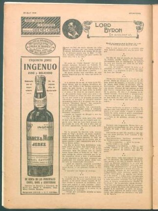 Lord Byron : En anécdotas