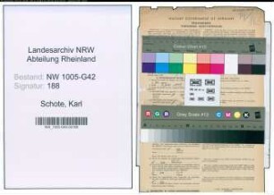 Entnazifizierung Karl Schote , geb. 17.02.1895 (Schlosser)