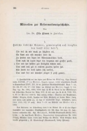 268-281 Miscellen zur Reformationsgeschichte