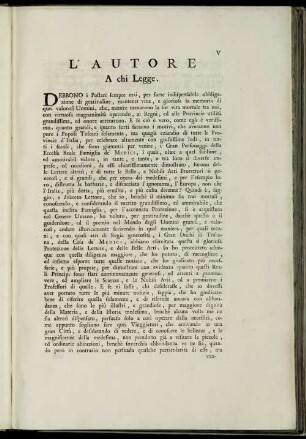 L'Autore A chi Legge.