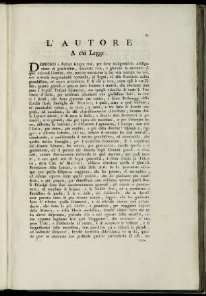 L'Autore A chi Legge.