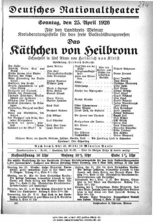 Das Käthchen von Heilbronn