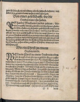Wie ein Christ zu einem Heyden wirdt.