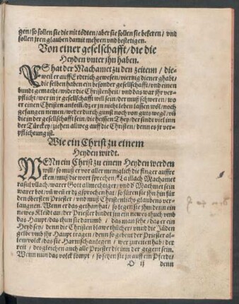 Wie ein Christ zu einem Heyden wirdt.