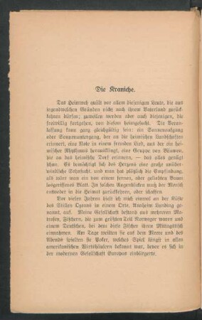 Die Kraniche.