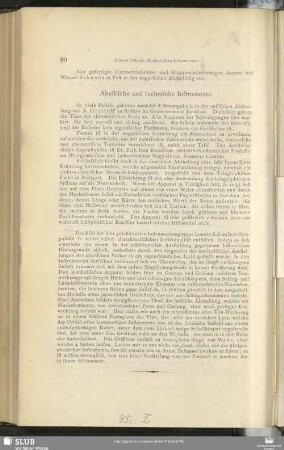 Akustische und technische Instrumente