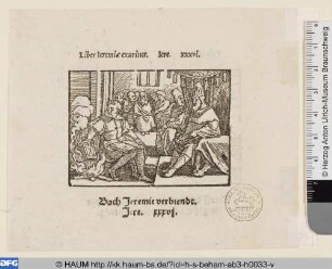 König Joachim läßt Jeremias Bücher verbrennen