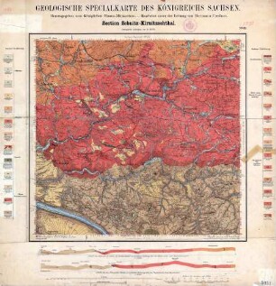 [5051] Sebnitz-Kirnitzschthal, Geologische Specialkarte des Königreichs Sachsen