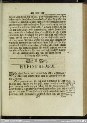 Das II. Buch. Hypotheses