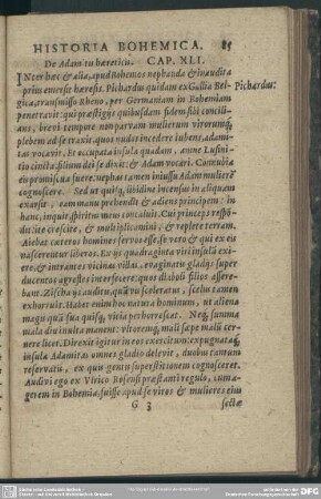 Cap. XLI. De Adam tu haeretico