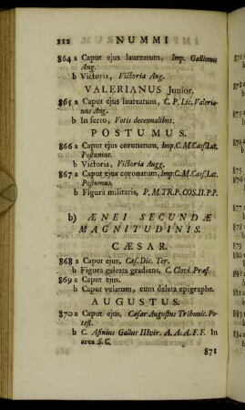 b) Ænei secundæ magnitudinis.
