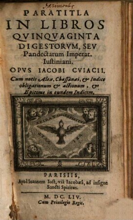 Paratitla in libros 50 Digestorum