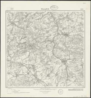 Meßtischblatt 2152 : Bösingfeld, 1932 : Bösingfeld. - Hrsg. 1912, einz. Nachtr. 1932. - 1:25000. - [Berlin]: Reichsamt für Landesaufnahme, 1932. - 1 Kt.