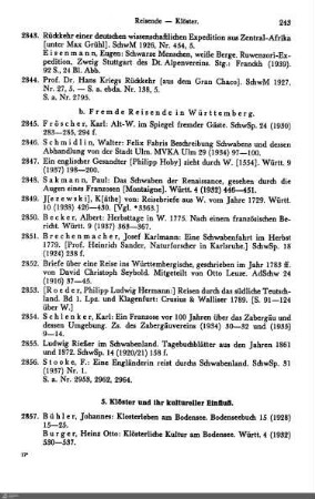 b. Fremde Reisende in Württemberg