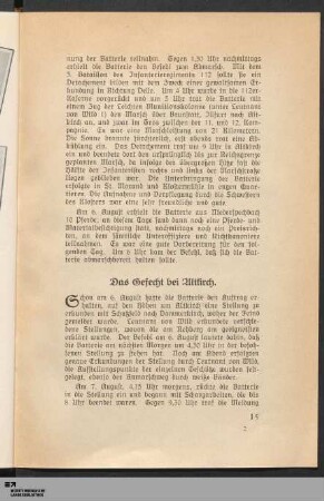 Das Gefecht bei Altkirch