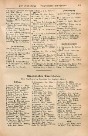 Eingemeindete Bauerschaften.