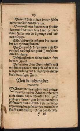 Von besuchung der krancken.