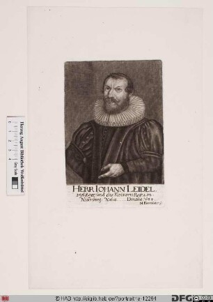 Bildnis Johann Leidel