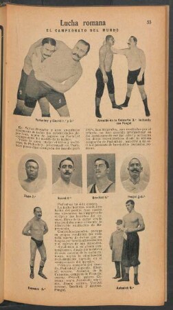 Lucha romana - el campeonato del mundo