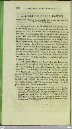 Die griechischen Inseln