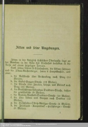 Zittau und seine Umgebungen