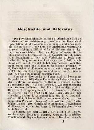 Taschenbuch der Physiologie des Menschen