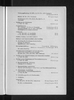 C. Sportmedizinische Abteilung