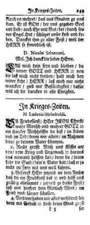 In Krieges-Zeiten.