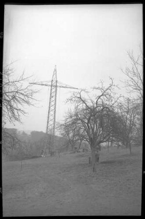 Mühlacker, Bahnstromleitung, Fernleitung Mühlacker-Karlsruhe