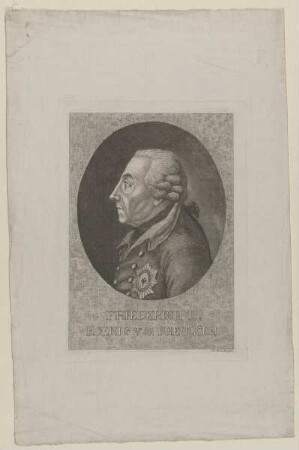 Bildnis des Friederich II., König von Preußen
