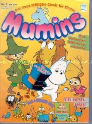 Kinderzeitschrift "Mumins" als Begleitheft zur gleichnamigen Fernsehserie
