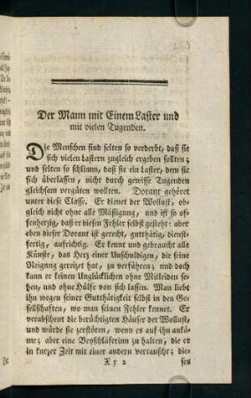 683-687, Der Mann mit Einem Laster und mit vielen Tugenden