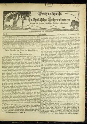 Einige Gedanken zur Frage der Lehrerbildung : III. ; [Fortsetzung]