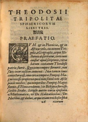 Sphaericorum Elementorum libri III