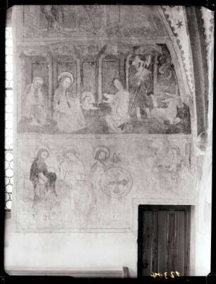 evangelische Pfarrkirche innen; Chor, Südwand rechts nach der Restaurierung