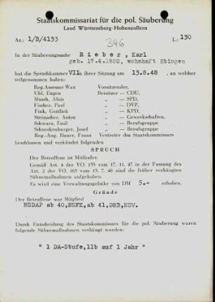 Rieber, Karl