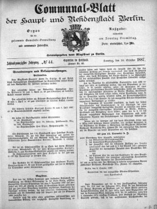 1887,44: No. 44, 30. Oktober 1887