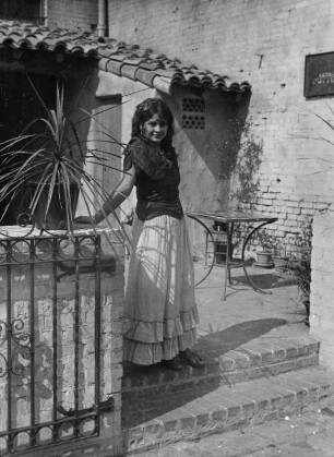 Mexikanische junge Frau, Olvera Street, Los Angeles