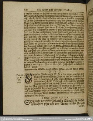 Die sieben und viertzigste Predigt aus Zach. VIII. v. 6.