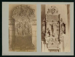593 und 611, 593. vermutlich Grabdenkmal des Johannes Burrus in der Liebfrauenkirche Horb. 611. Stiftskirche Tübingen: Graf Wilhelm Ernst von Waldeck (1584-1598).