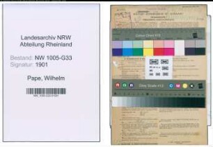 Entnazifizierung Wilhelm Pape , geb. 05.10.1922 (Stud.Paed.)