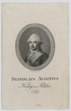 Bildnis des Stanislaus II. Augustus, König von Polen